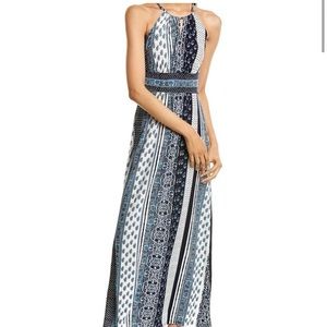 London Times Paisley Blue Maxi Dress